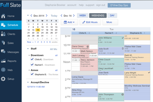 screenshot of Full Slate
